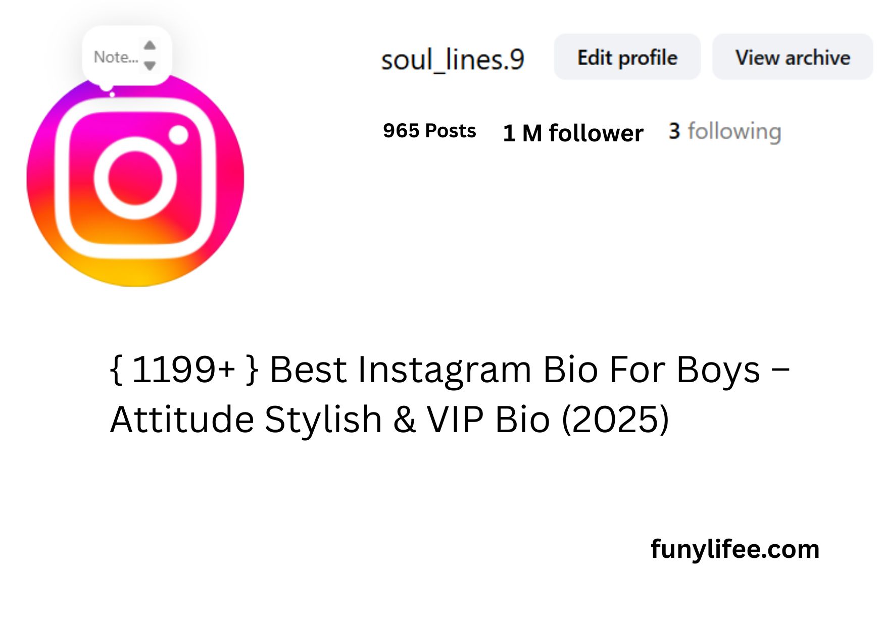 instagram bio for boys