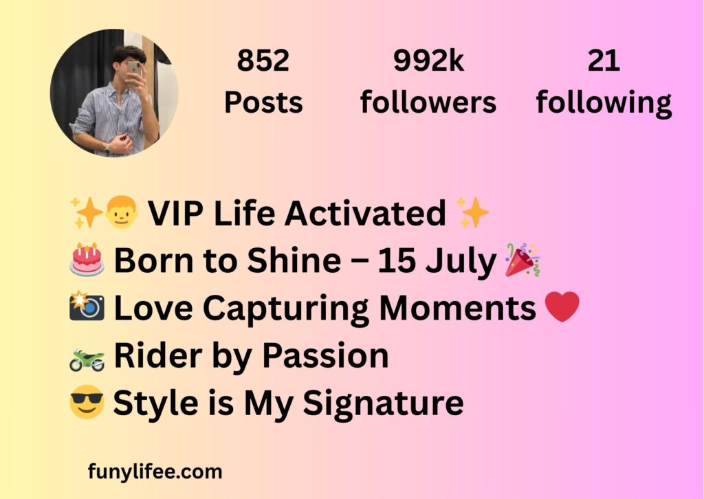 instagram vip bio