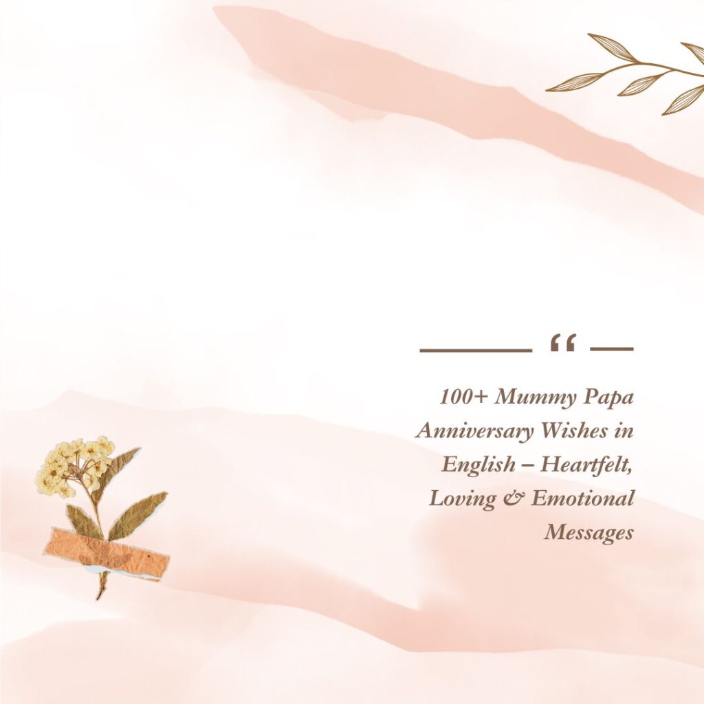 mummy papa anniversary wishes in english