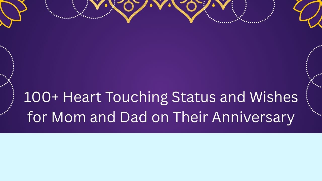 status mom dad anniversary wishes