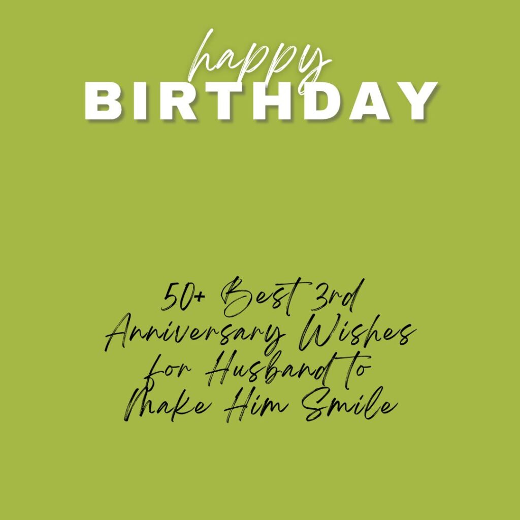 3rd anniversary wishes for husband
