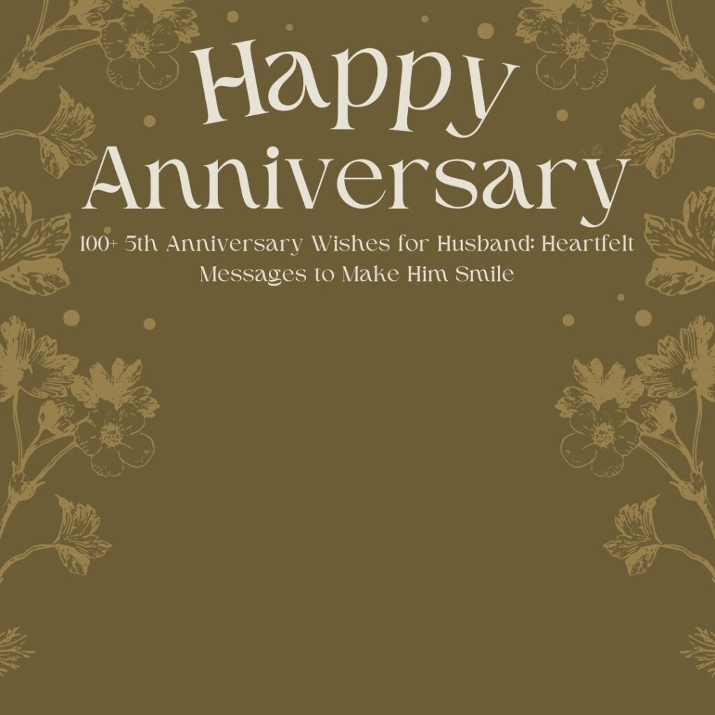 5th anniversary wishes for husband