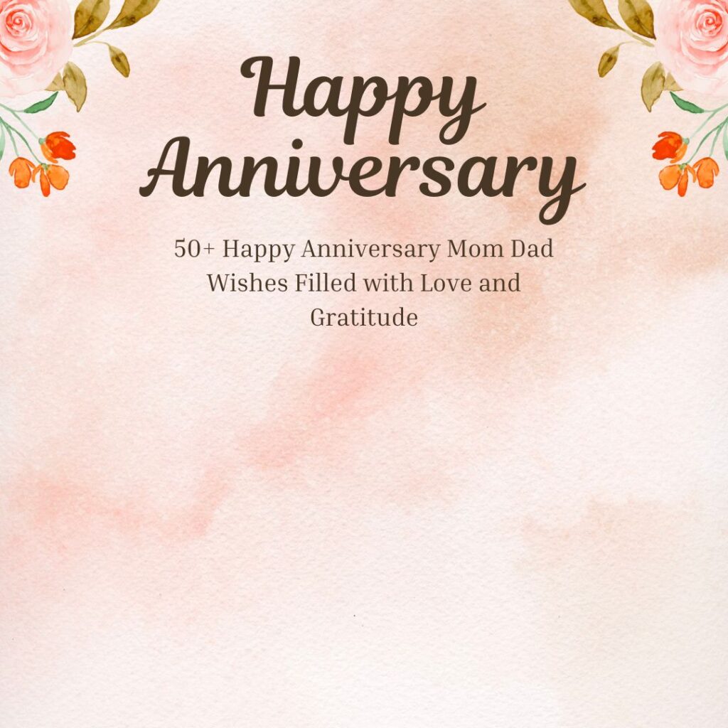 happy anniversary mom dad wishes