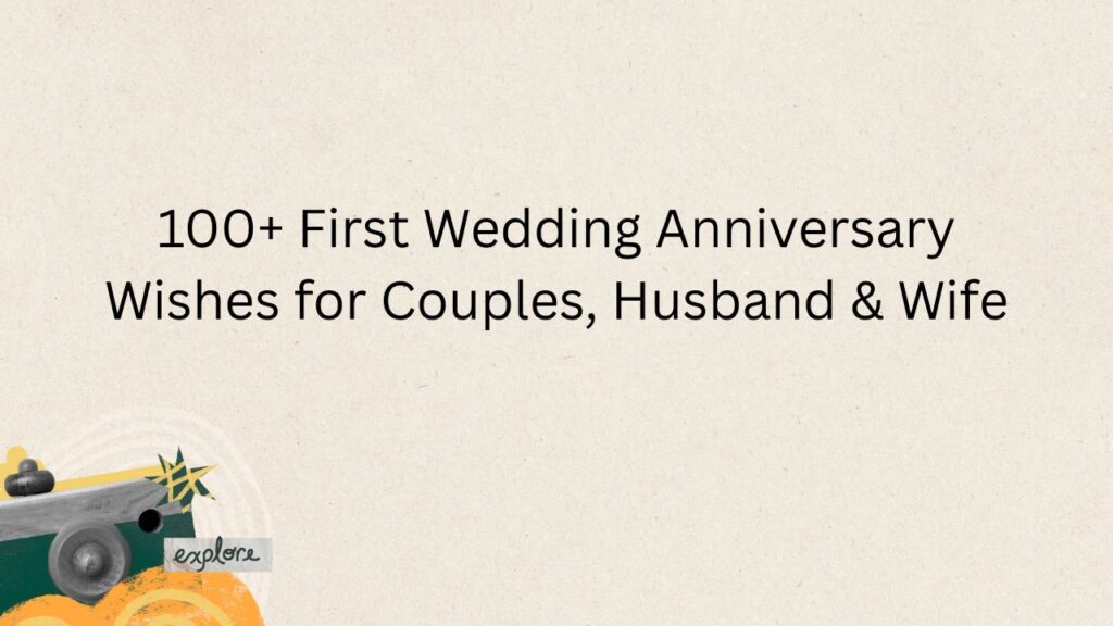 first wedding anniversary wishes