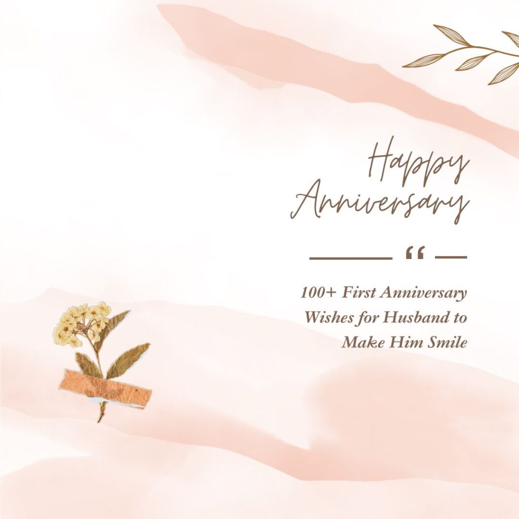 first anniversary wishes for husband