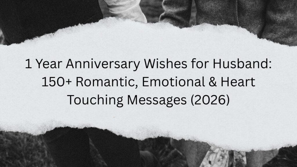 1 year anniversary wishes for husband
