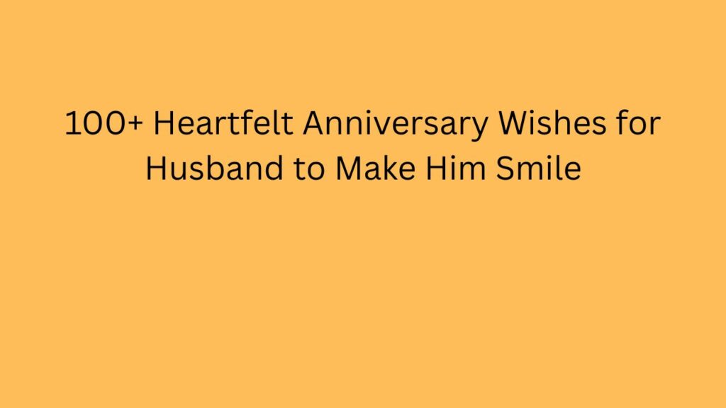 anniversary wishes for husband